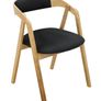 Oak Dining Armchair Plush Upholstered. Any Colouir or material Image 6
