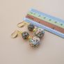 Afghani Handcrafted Colorful Enamel & Sparkling Brass Beaded Drop Earrings Vintage Ethnic Design Image 3