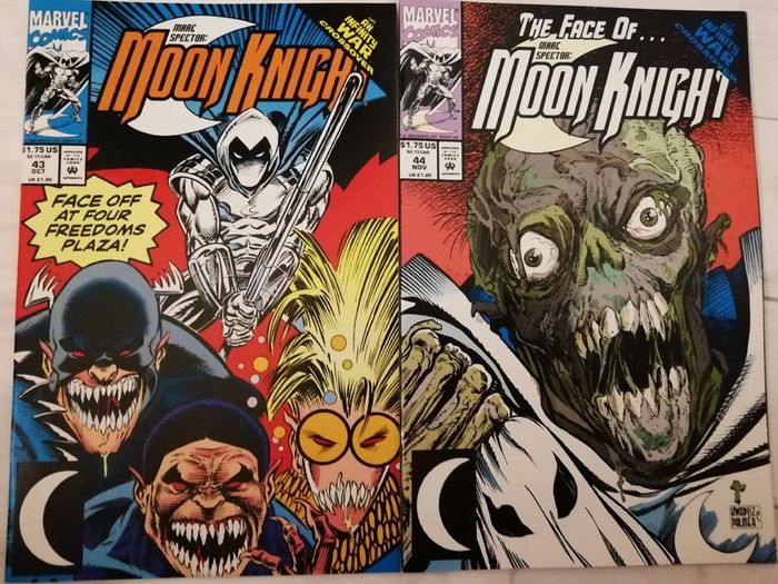 Marc Spector Moon Knight #'s 41-44 Complete Infinity War Crossover Set (1992)