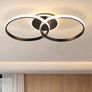 4320LM LED Ceiling Light, 3000K/4500K/6500K with Memory, Modern 3 Rings Ceiling Lamp for Living Room,Bedroom,Office,Kitchen Hallway Image 3