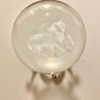 Beautiful glass ball with hologram  of  wolfs inside it Image 3