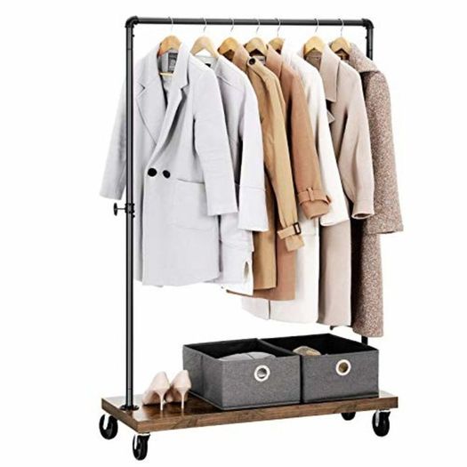 New Heavy Duty Clothes Rack Garment (Brown) FREE P&P
