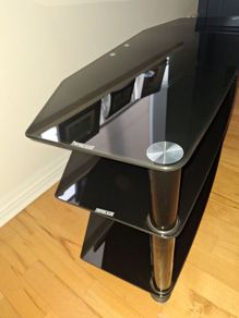 Glass TV table
