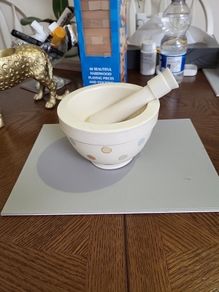 Pestle and mortar kitchen craft