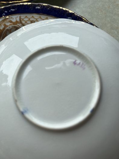 Antique 19th C5 Side Plates & 4Saucers p