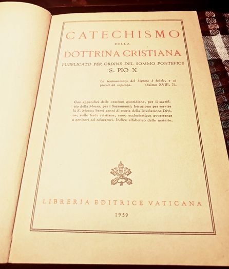 1959. Catechismo Della Dottrina Cristiana