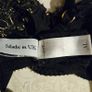 Edge O'Beyond luxury lingerie black and gold lace bra thong set 34DD Image 9