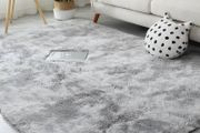 Grey Rugs Living Room 180x270cm Super Soft Fluffy Area Rugs for Bedroom Shaggy Anti-Skid Comfortable Large Rugs Indoor Modern Home Decor Floor Carpet -(Tie-dye