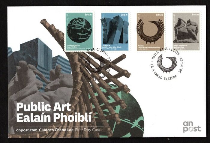 2024 Ireland Public Art in Ireland Commemorative Stamps An Post First Day Cover (FDC)