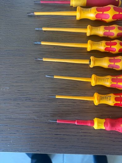 VDE Screwdrivers Flat Head Wiha Wera Stanley