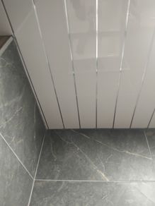 bathroom panelling ceiling. pvc