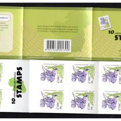 2007 Ireland 55c Wild Flowers Self-adhesive Definitive Stamp Booklet Mint Never Hinged (MNH)
