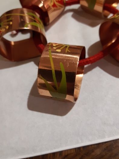 Copper serviette holders