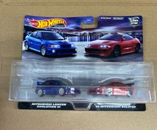 Mitsubishi Twin Pack Hot Wheels Damaged Card