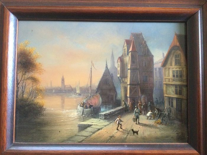 Art - Vintage Oil on Board.