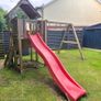Jungle gym Cubby 2 swing playhouse Image 2