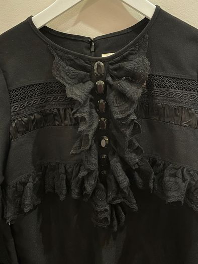 KARTA Stunning Black Longsleeve Cocktail Dress Size L!