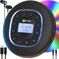 KLIM Journey Portable CD player with Bluetooth and FM Transmitter