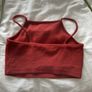 topshop rust shade cropped top size 10 Image 4