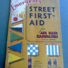 Emergency street first aid for air raid casualties World War 2 1942