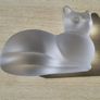 Lenox - a cat figurine made of frosted crystal glass Image 6