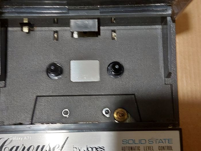 Vintage Carousel Jones Solid State Cassette Tape Recorder Model Et-1016 in lovely case, with Power supply, excellent condition