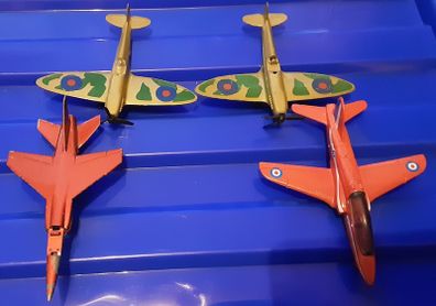 four model aeroplanes
