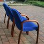 3 Upholstered Bentwood Chairs Image 3