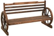 Garden Bench 142 cm Solid Firwood