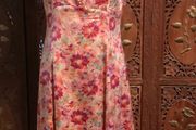 Vintage 1970s tea dress 100% silk