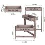 3 Tier Wooden Garden Plant Stand Vintage Herb Flower Succulent Holder Folding Display Shelf for Indoor Outdoor Yard Patio Image 5