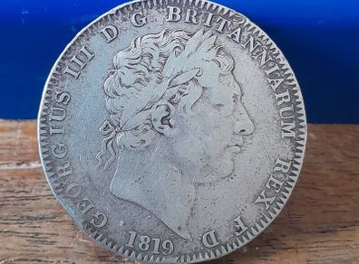 1819 George 111 Silver Crown LX edge