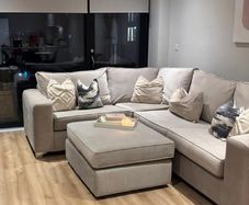 Sofa & footstool