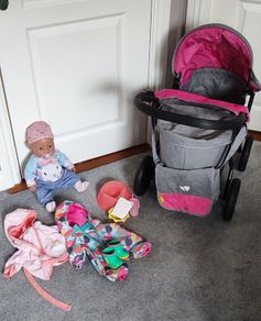 Baby Born Doll & Pram