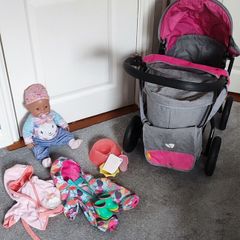 Baby Born Doll & Pram