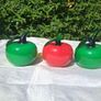3 x Vintage Murano Style Glass Apples Image 3