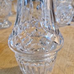 Rare Vintage Waterford Crystal Lismore Hurricane Fairy Lamp Candle Holder