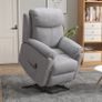 Power Lift Recliner Chair, Electric Lift Chair for Elderly, Overstuffed Linen Fabric Riser and Reclining Armchair with Remote Control, Side Pockets, for Living Room, Grey Image 2