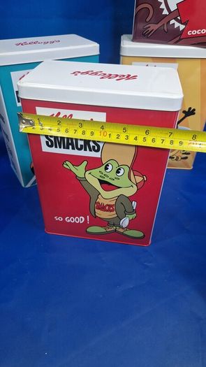 Set of 4 Vintage-Style Kellogg's Cereal Storage Tins