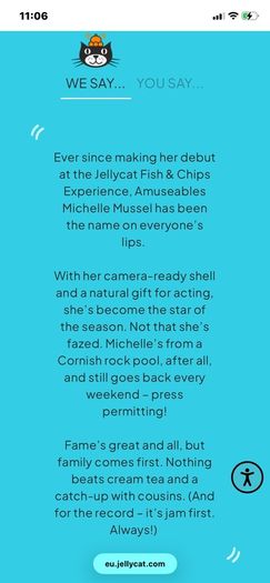 New JELLYCAT Amuseable Michelle Mussel RETIRED