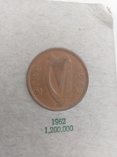 coin folder including full set of pennys including rare 1940