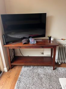 Meadows and Byrnes Console and Tall Cabinet