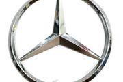 New For Mercedes Benz Chrome Star Trunk Emblem Badge 90mm Sticker