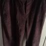 Benetton brown velvet trousers Image 2