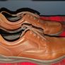M&S Wide Fit Leather Shoes - Brown - Size 9.5 UK (Excellent Condition) Image 5