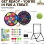 Toys Jumbo Kids Dart Board XL or XXL, Dart Board Set for Kids - Reversible Design, Sturdy Stand, 12 Sticky Balls & 6 Darts, Indoor/Outdoor Games Ages 3-8 Image 6
