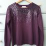 White Labels Sequin Jumper Size Uk 12 Image 2