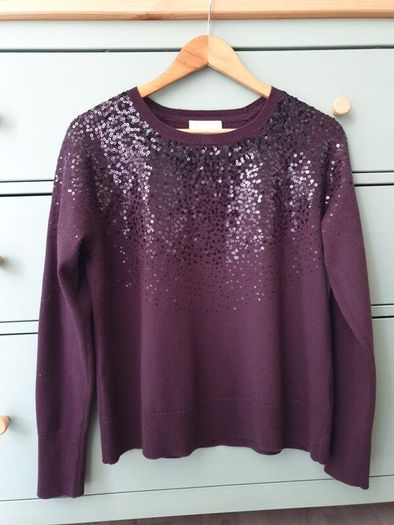 White Labels Sequin Jumper Size Uk 12