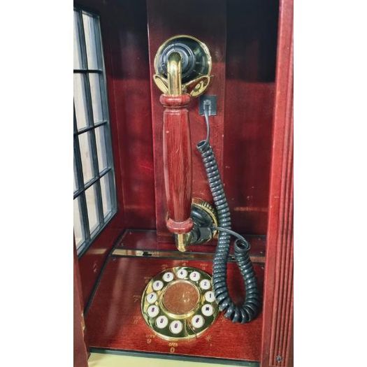 1930s Style Telephone Box Landline Phone KAS1407