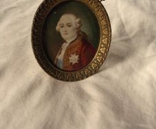 Miniature Watercolour Portrait of Louis XVI - Circa 1800's